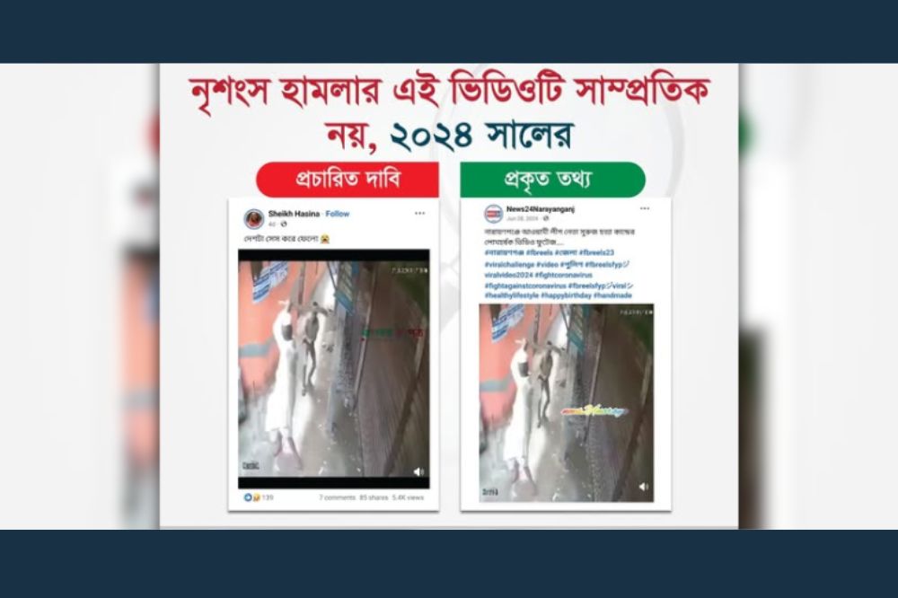 নৃশংস হামলার এই ভিডিওটি সাম্প্রতিক নয়, ২০২৪ সালের